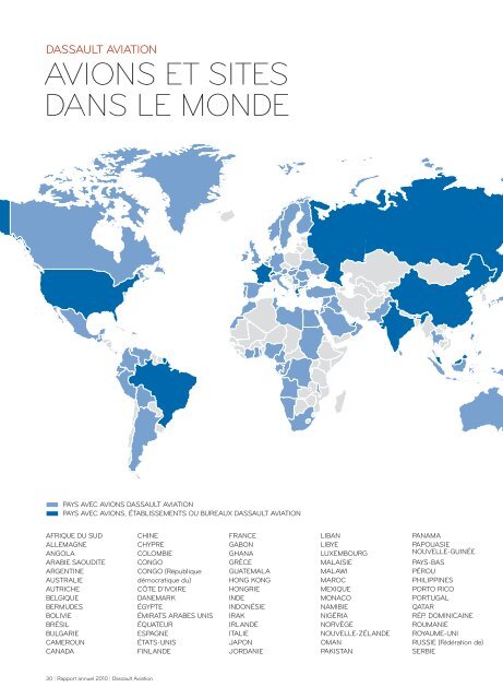 Rapport annuel 2010 - Dassault Aviation