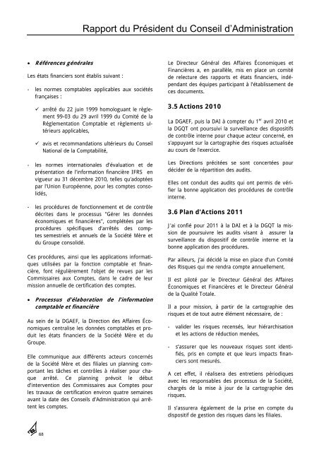 Rapport annuel 2010 - Dassault Aviation