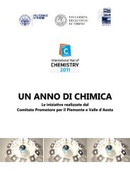un anno di chimica - Anno Internazionale della Chimica - UniversitÃ  ...