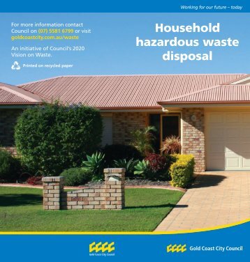 Household hazardous waste disposal - Green GC : Gold Coast ...