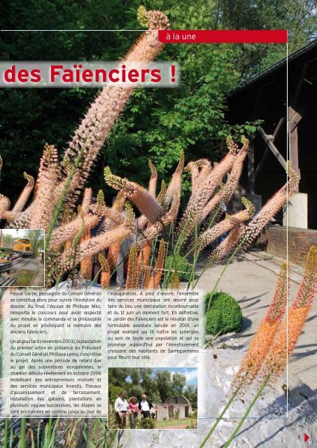 Jardin des FaÃ¯enciers : - Ville de Sarreguemines