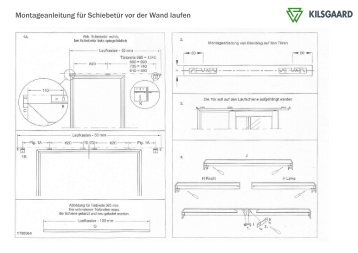 Montageanleitung fÃ¼r SchiebetÃ¼r vor der Wand laufen - Kilsgaard