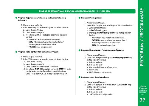 Quick Facts - Jabatan Pengajian Politeknik