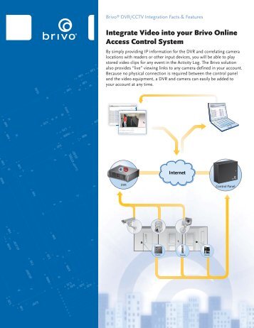 DVR/CCTV Integration Facts & Figures - Brivo Systems