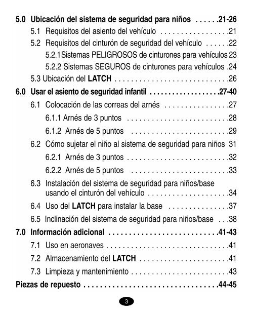 owner's manual manuel d'utilisateur manual del propietario - Graco