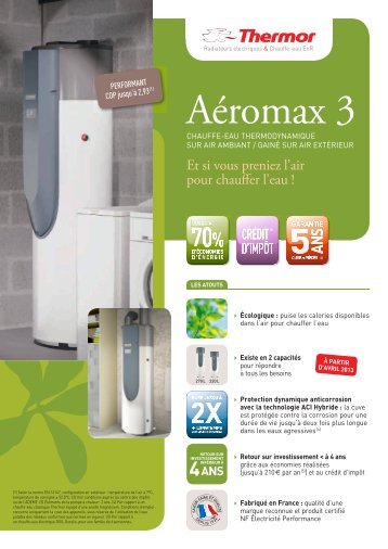 Fiche produit Aéromax 3 - Thermor