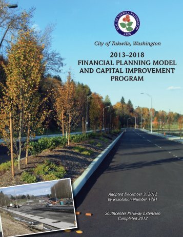 2013â2018 financial planning model and ... - the City of Tukwila