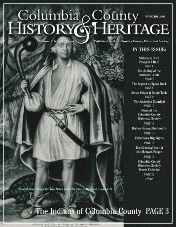 IN THIS ISSUE - Columbia County Historical Society