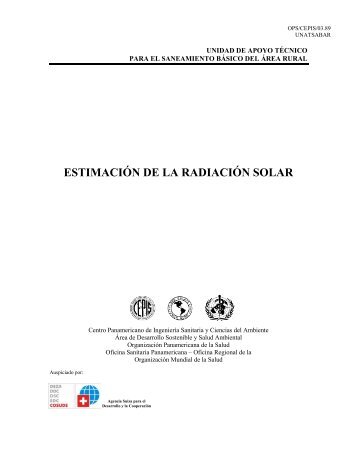 ESTIMACIÃN DE LA RADIACIÃN SOLAR - BVSDE