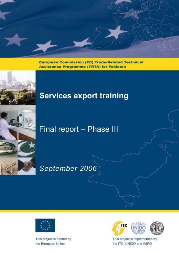 Final report â Phase III Services export training - TRTA i