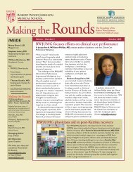 Making the Rounds - RWJ Medical Group - UMDNJ