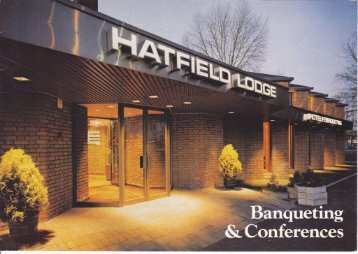 Hatfield Lodge Brochure - Beales Hotels