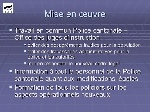 Les peines - Police cantonale Fribourg