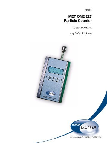 MET ONE 227 Particle Counter - Equipco