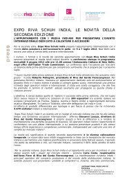 EXPO RIVA SCHUH INDIA, LE NOVITÃ DELLA SECONDA EDIZIONE