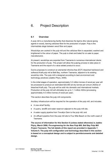 Draft IIS Volume 1 - Gunns Ltd | Pulp Mill Project