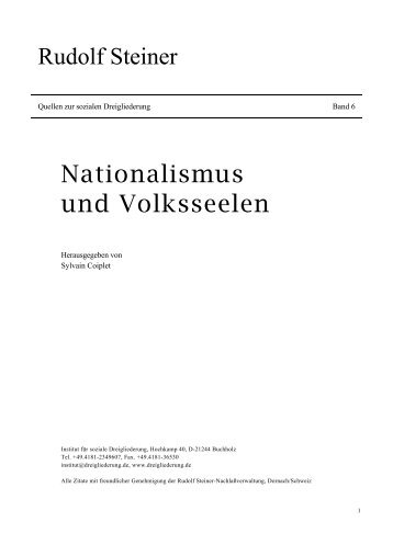 Krieg und Frieden - Institut für soziale Dreigliederung