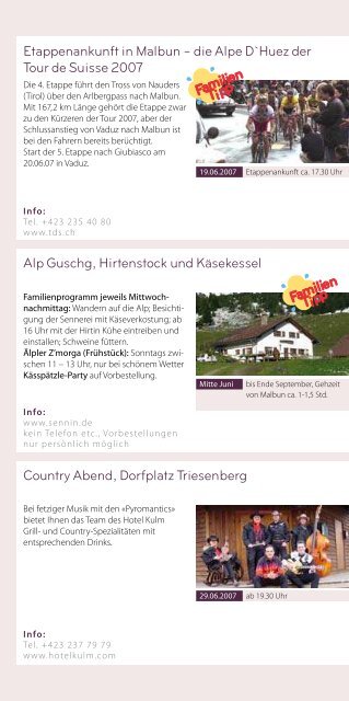 Alpen-events - Liechtenstein Tourismus