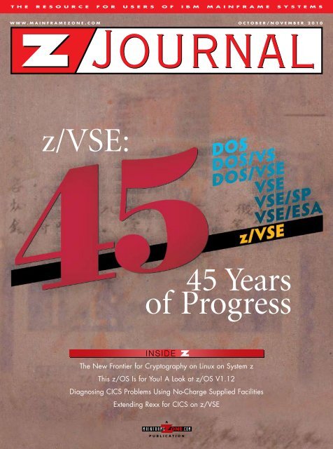 z/VSE: 45 Years Progress - z/VM -