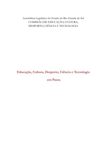 RelatÃ³rio de Atividades de 2011 e 2012 - AssemblÃ©ia Legislativa ...