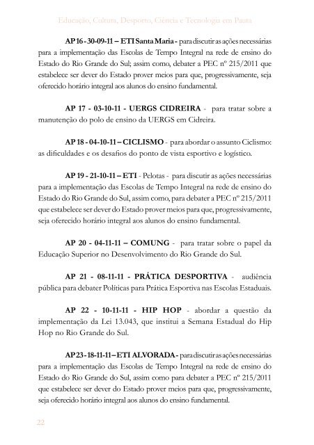 RelatÃ³rio de Atividades de 2011 e 2012 - AssemblÃ©ia Legislativa ...