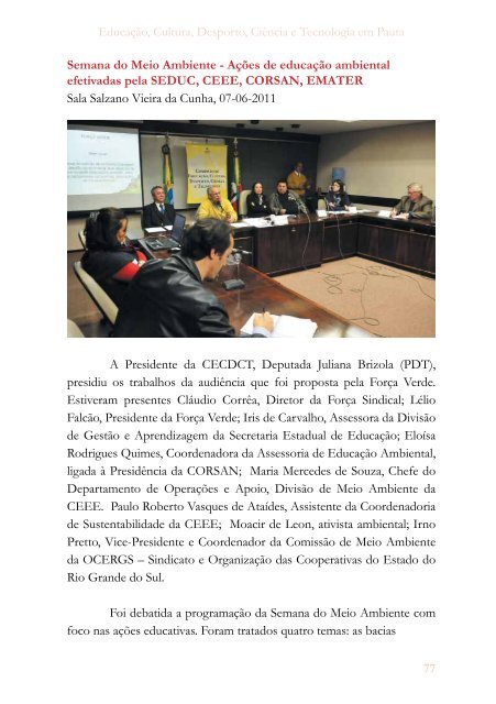 RelatÃ³rio de Atividades de 2011 e 2012 - AssemblÃ©ia Legislativa ...