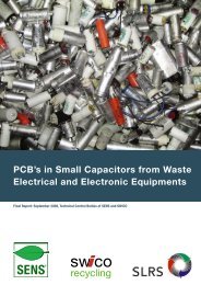 PCB's in Small Capacitors from Waste Electrical and ... - Ecotic