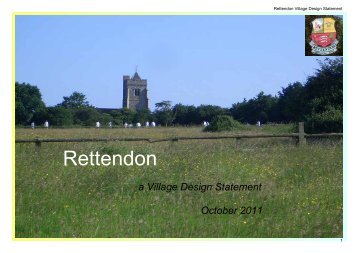 Rettendon Village Design Statement - Chelmsford Borough Council