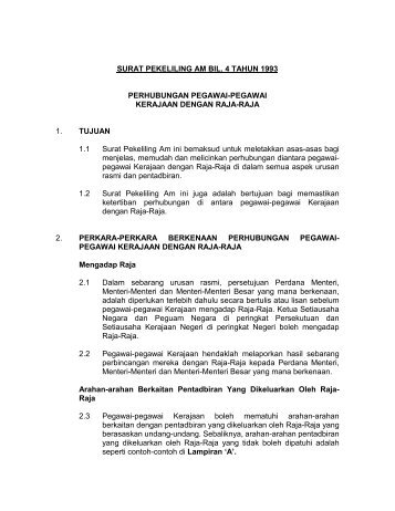 SURAT PEKELILING AM BIL - Jabatan Perdana Menteri