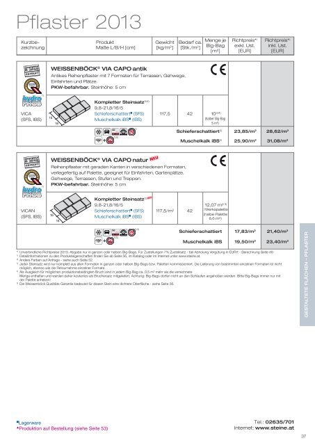 Preisliste 2013 - C-Bergmann