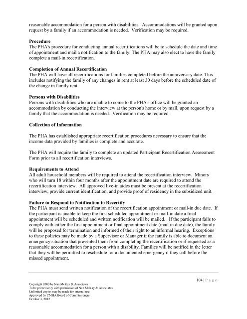 2013 CMHA HCVP Admin Plan - Cuyahoga Metropolitan Housing ...