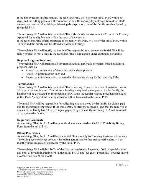 2013 CMHA HCVP Admin Plan - Cuyahoga Metropolitan Housing ...