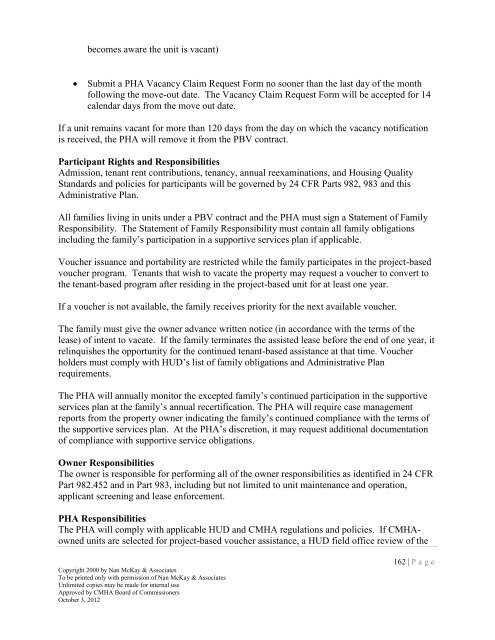 2013 CMHA HCVP Admin Plan - Cuyahoga Metropolitan Housing ...