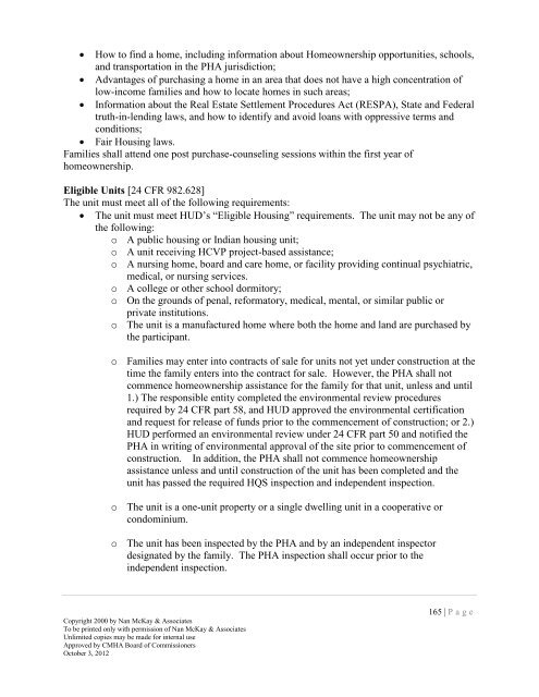 2013 CMHA HCVP Admin Plan - Cuyahoga Metropolitan Housing ...