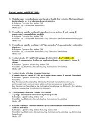 Lista di temi di tesi (31/01/2009): - LAR-DEIS