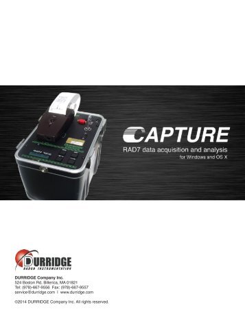 DURRIDGE Capture User's Manual - Durridge.com