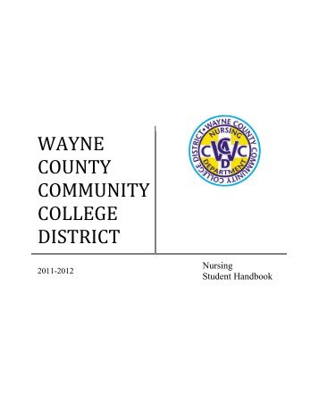 Nursing Student Handbook - Wayne County Community College