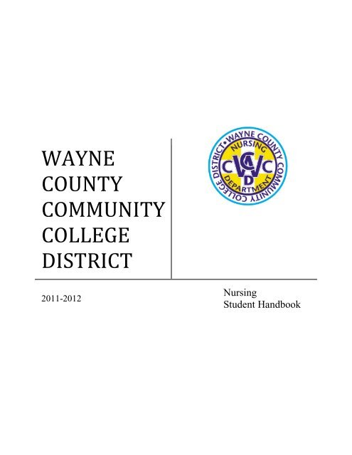 Nursing Student Handbook - Wayne County Community College