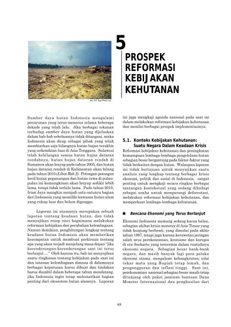prospek reformasi kebijakan kehutanan - Forest Watch Indonesia