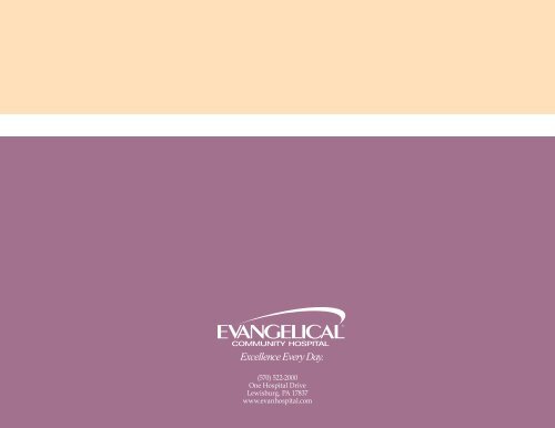 Cancer program annual report 2010 - Evangelical Community Hospital