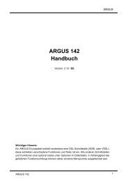 ARGUS 142 Handbuch - Intec