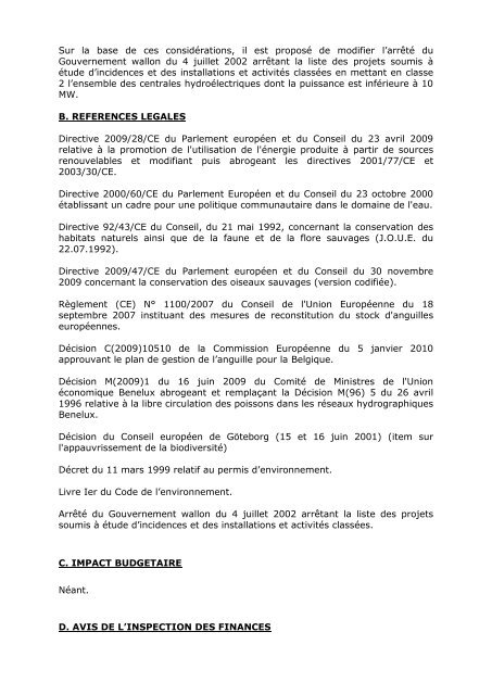 NOTE AU GOUVERNEMENT WALLON - Edora