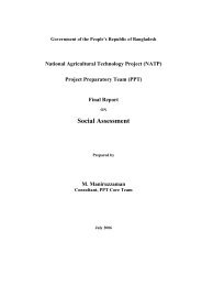 Social Management Framework - Bangladesh Agricultural Research ...