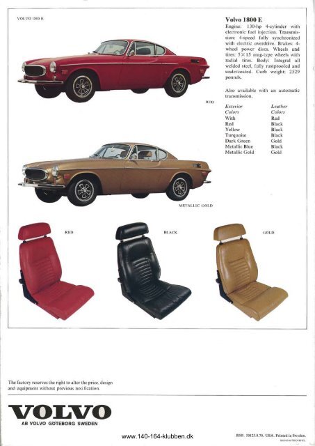 brochure - Volvo 164