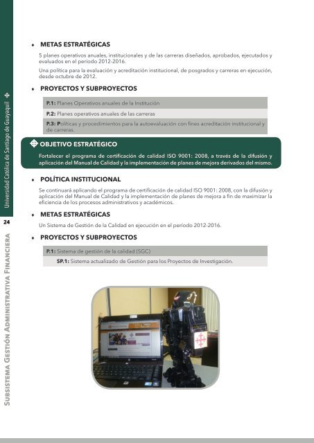 Plan EstratÃ©gico de Desarrollo Institucional - Universidad CatÃ³lica ...