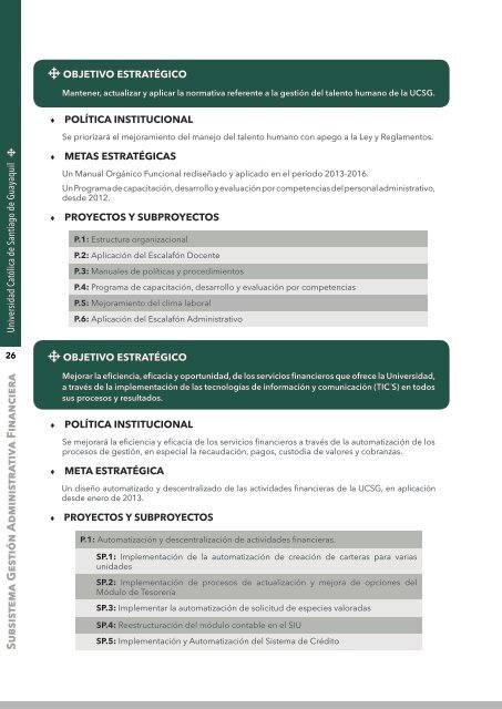 Plan EstratÃ©gico de Desarrollo Institucional - Universidad CatÃ³lica ...