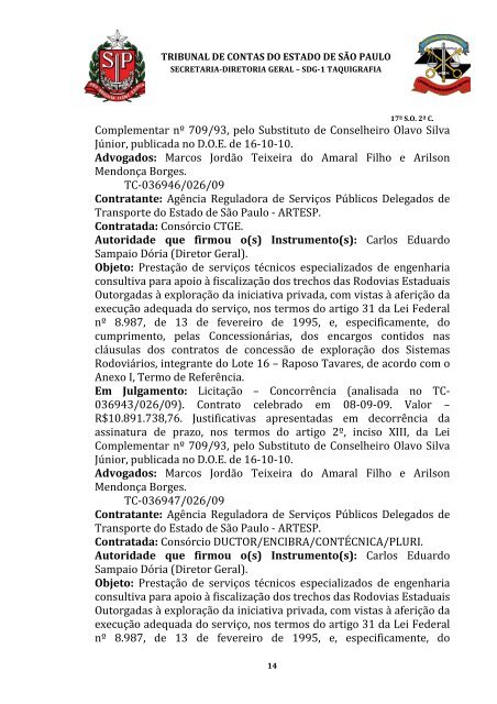 ata da 17Âª sessÃ£o ordinÃ¡ria da segunda cÃ¢mara, realizada em 07 ...