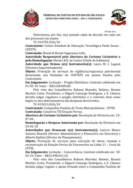 ata da 17Âª sessÃ£o ordinÃ¡ria da segunda cÃ¢mara, realizada em 07 ...