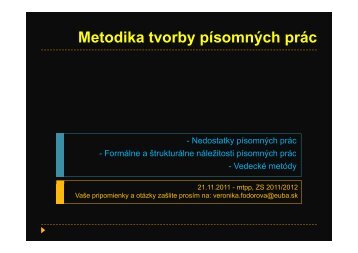 StiahnuÅ¥ dokument - Fakulta medzinÃ¡rodnÃ½ch vzÅ¥ahov - EkonomickÃ¡ ...