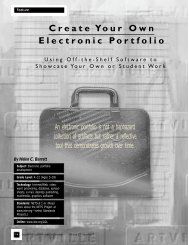 Create Your Own Electronic Portfolio - Dr. Helen Barrett's Electronic ...